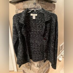 Grey sweater cardigan large